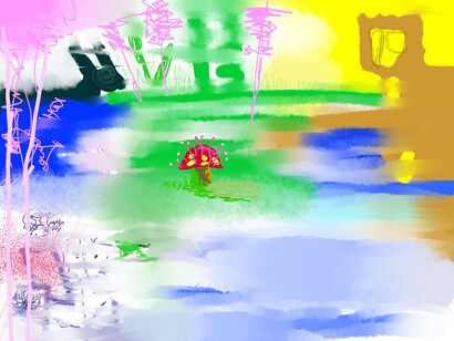 The mushroom - a Digital Graphics and Cartoon Artowrk by Valter Nebuloni